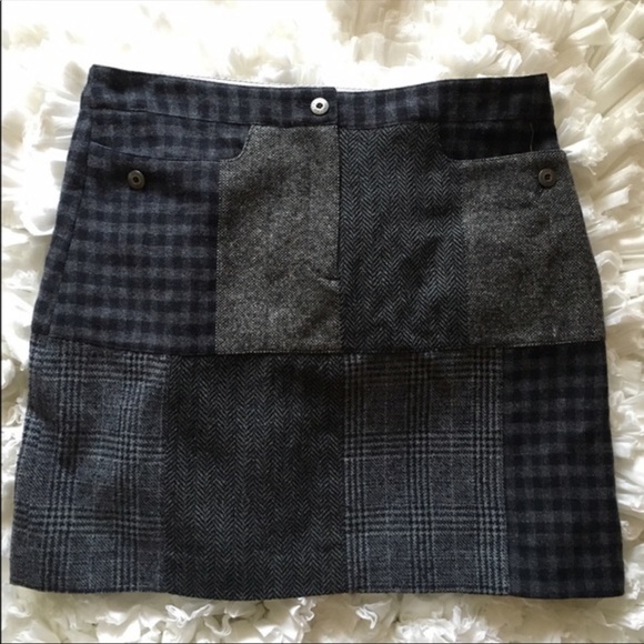 Brooks Brothers Wool Patch Print Skirt - Picture 4 of 5